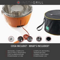 photo InstaGrill - Barbecue da tavolo senza fumo - Arancio Mango + Starter Kit 7